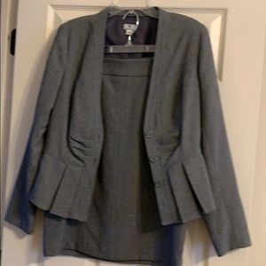Two piece suit with skirt and blazer